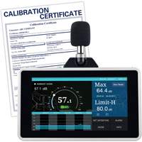 Desktop/Wall Mount Sound Level Meter with Calibration Certificate, 30 - 130 dB Measuring Range Fastek