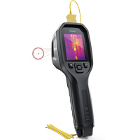 Cam&eacute;ra d'imagerie thermique IR 24:1 avec laser Bullseye et thermocouple de type K, 160 x 120 pixels, -10° - 45°C (14° - 113°F), 70 mK Fastek