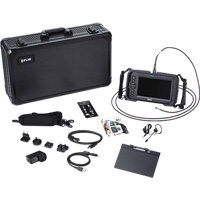 Ensemble de vid&eacute;oscope haute performance avec cam&eacute;ra HD double & longue sonde, 1280" lo x 720" la Affichage, 1024 x 600 pixels, 4,9 mm (0,19") T&ecirc;te de cam&eacute;ra Fastek