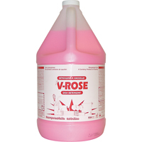 Détergent liquide pour vaisselle V-Rose, Liquide, 4 L, Fraîcheur JA501 | Fastek
