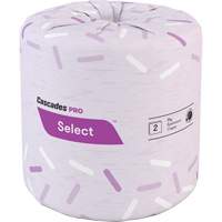 Pro Select&reg; Toilet Paper, 2 Ply, 500 Sheets/Roll, White Fastek