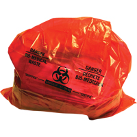 Sure-Guard™ Bio-Medical Waste Liners, Bio-Hazard, 50" L x 37" W, 2 mil, 100 /pkg. JD102 | Fastek