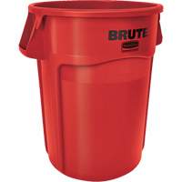 Round Brute&reg; Containers, Polyethylene, 32 US gal. Fastek