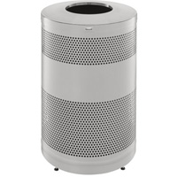 Classics Open Top Decorative Waste Bin, Stainless Steel, 51 US gal. Capacity Fastek