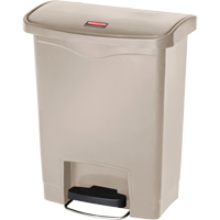 Slim Jim&reg; Waste Container, Resin, 8 US gal. Capacity Fastek