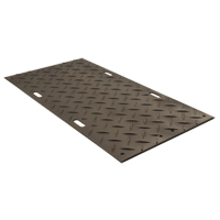 Medium-Duty Ground Protection, 4' x 8', High Density Polyethylene, Textured, Black JI355 | Fastek