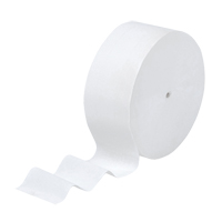 Scott&reg; JRT Jr. Toilet Paper, Coreless Roll, 1 Ply, 2300' Length, White Fastek