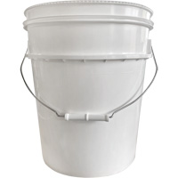 Seau avec couvercle, Plastique, 5,25 gal. Fastek