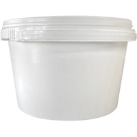Seau avec couvercle, Plastique, 1,03 gal. Fastek