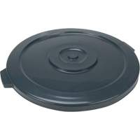 Waste Container Lid, Flat Lid, Plastic/Polyethylene, Fits Container Size: 24" Dia. JK678 | Fastek