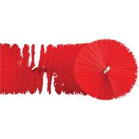 Brosse recourb&eacute;e, Soies Moyen/Ferme, Longueur de 15-1/2", Rouge Fastek