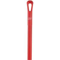 Ultra Hygiene Handle, Broom/Scraper/Squeegee, Red, Ergonomic, 59" L Fastek