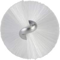 Brosse, Soies Moyen, Longueur de 20", Blanc Fastek