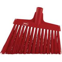 Angle Broom Head, X-Coarse Bristles, 12", Polyester, Red Fastek