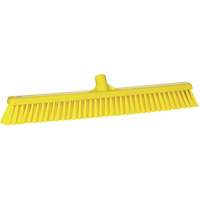 Balai-brosse &agrave; soies combin&eacute;es, Crins Cors&eacute;/Fin, 24", Polyester, Jaune Fastek
