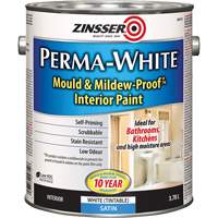 Perma-White&reg; Mold & Mildew-Proof Interior Paint, 3.78 L, Gallon, White Fastek