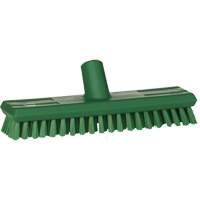 Brosse lave-pont aliment&eacute;e en eau, Crins Extra-ferme, 10-3/4", Polyester, Vert Fastek