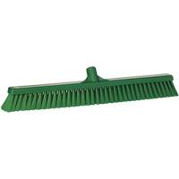 T&ecirc;te de balai-brosse pour petites particules, Crins Fin, 24", Polyester, Vert Fastek