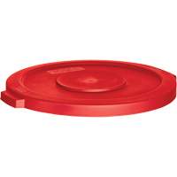 Waste Container Lid, Flat Lid, Plastic, Fits Container Size: 24" Dia. Fastek
