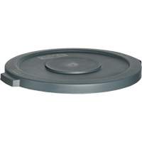 Waste Container Lid, Flat Lid, Plastic, Fits Container Size: 24" Dia. Fastek