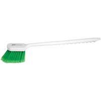 Brosse &agrave; recoins &agrave; manche long, 20" l, Soies PVC, Vert Fastek