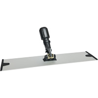 Support de vadrouille &agrave; &eacute;pousseter en microfibres &agrave; boucles et crochets, 18", Aluminium Fastek