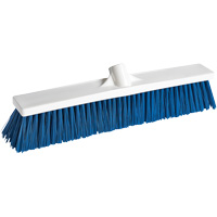 Foodservice Push Broom, Medium Bristles, 18", Polypropylene, White Fastek