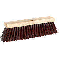 Barn & Street Push Broom, 16", X-Coarse, Polypropylene Bristles Fastek