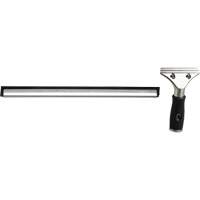 Window Squeegee with Handle, 14", Rubber, Stainless Steel Frame Fastek