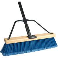 Ryno Push Broom with Braced Handle, 36", Fine, PVC Bristles Fastek