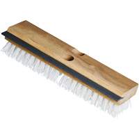 Utility Scrub Brush & Squeegee, 11" L, Polypropylene Bristles, White Fastek