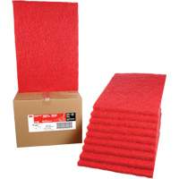 Tampon de nettoyage pour tapis, 14" x 20", Lustrage/Nettoyage, Rouge Fastek