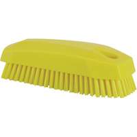 Hand Brush, Stiff Bristles, 5" Long, Yellow Fastek