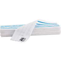 Disposable Mop Pad, Hook and Loop Style, Microfibre, 18" L x 4" W Fastek