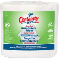 Biodegradable Plus Disinfectant Wipes, 7-9/10" x 5-9/10", 800 Count JO098 | Fastek