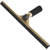 Handheld Window Squeegee, 18", Rubber, Brass Frame Fastek