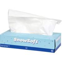 Papier-mouchoir de première qualité Snow Soft<sup>MC</sup>, 2 pli, 7,4" lo x 8,4" la, 100 feuilles/boîte JO166 | Fastek