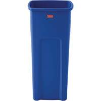 Untouchable&reg; Square Recycling Container, Bulk, Plastic, 23 US gal. Fastek