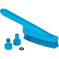 Waterfed Hand Brush, Stiff Bristles, 13" Long, Blue Fastek