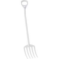Fourche hygi&eacute;nique, Longueur de 49", Plastique, Blanc Fastek
