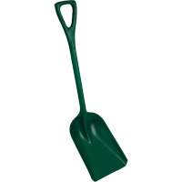 One-Piece Metal Detectable Shovel, 10" x 14" Blade, 37-1/2" Length, Plastic, Green Fastek