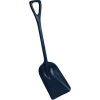One-Piece Metal Detectable Shovel, 10" x 14" Blade, 37-1/2" Length, Plastic, Blue Fastek
