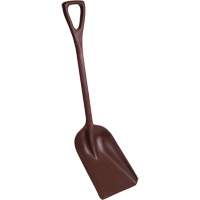 One-Piece Metal Detectable Shovel, 10" x 14" Blade, 37-1/2" Length, Plastic, Red Fastek