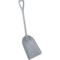One-Piece Metal Detectable Shovel, 13-3/4" x 17" Blade, 42-1/2" Length, Plastic, Grey Fastek