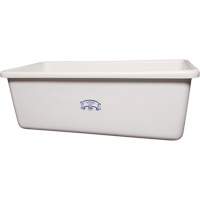 Transport Storage Tub, Plastic, White Fastek