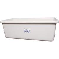Transport Storage Tub, Plastic, White Fastek