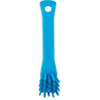Brush with Scraping Edge, Stiff Bristles, 6" Long, Blue Fastek