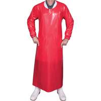 Top Dog 6 Mil. Gown, Large, Red, Polyurethane Fastek