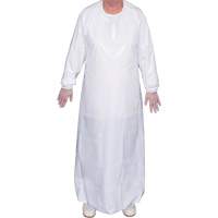 Top Dog 6 Mil. Gown, Large, White, Polyurethane Fastek