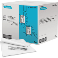 Pro Signature&reg; Dinner Napkins, 1 Ply, 15" x 15" Fastek